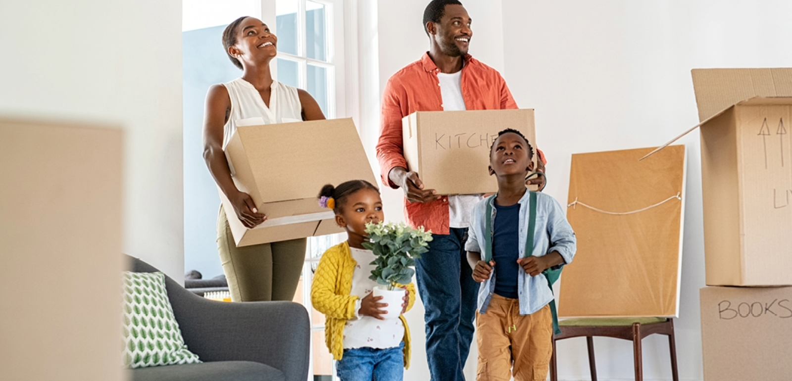 Mortgages - A family moves into a home
